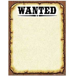 How do you create a wanted poster for a school project?