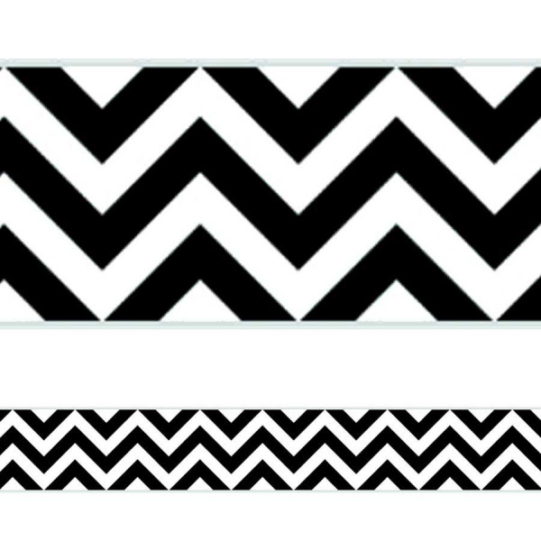 Black Chevron Border Mix and match with coordinating products (stickers, name plates, awards, etc.) for a classroom theme.