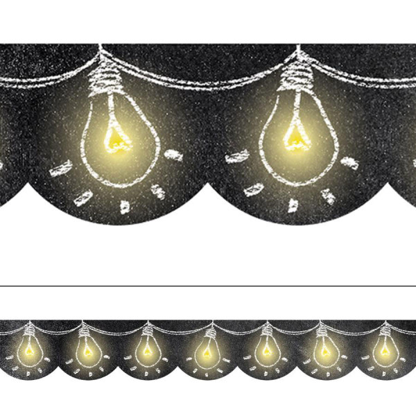 chalk it up light bulbs in chalk border borders decoratives