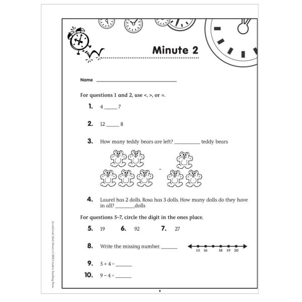 Math Minutes Second Grade