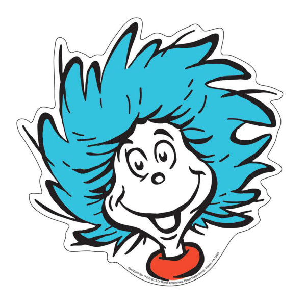 Dr Seuss Cat In The Hat Thing 1 Cut Outs Theme Shop By Color