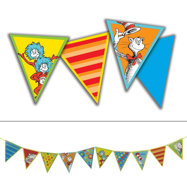 Dr Seuss Cat In The Hat Pennants Dr Seuss Theme Shop By