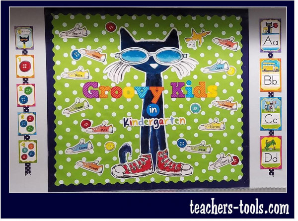 Pete The Cat Groovy Kids Bulletin Board Bulletin Board Ideas
