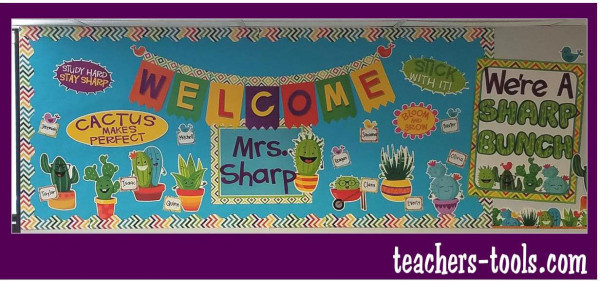 Calendar Ideas For Teachers : Sharp bunch welcome bulletin board Calendar Ideas For Teachers : Sharp bunch welcome bulletin board