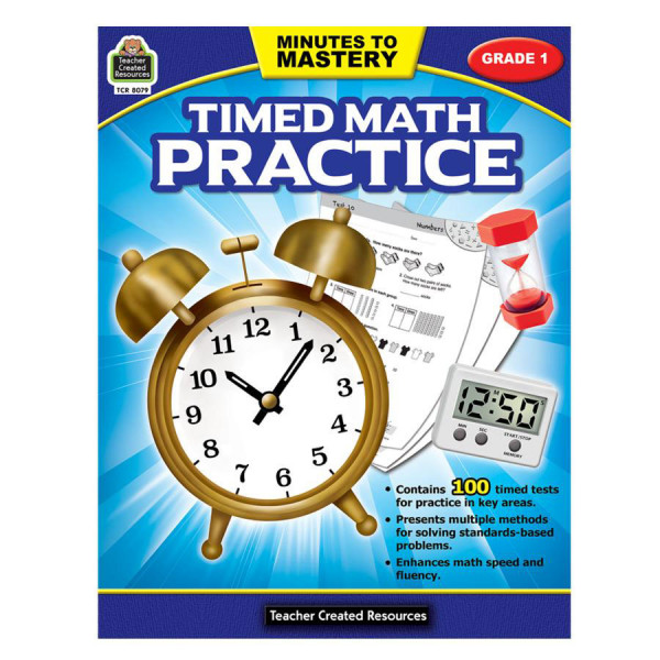 Timed Math Practice Book Grade 1 1st 2nd Grade Books Math