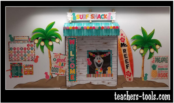 Tropical Punch Surf Shack Bulletin Board Ocean Beach Nautical