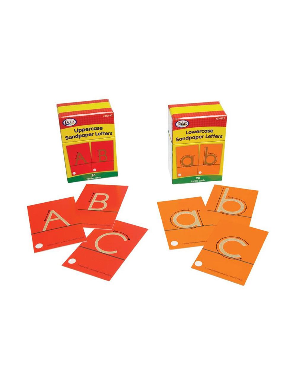 Didax Upper and Lowercase Sandpaper Letters