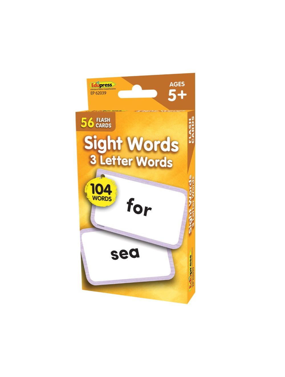 Sight Words3 Letter Words Flash Cards