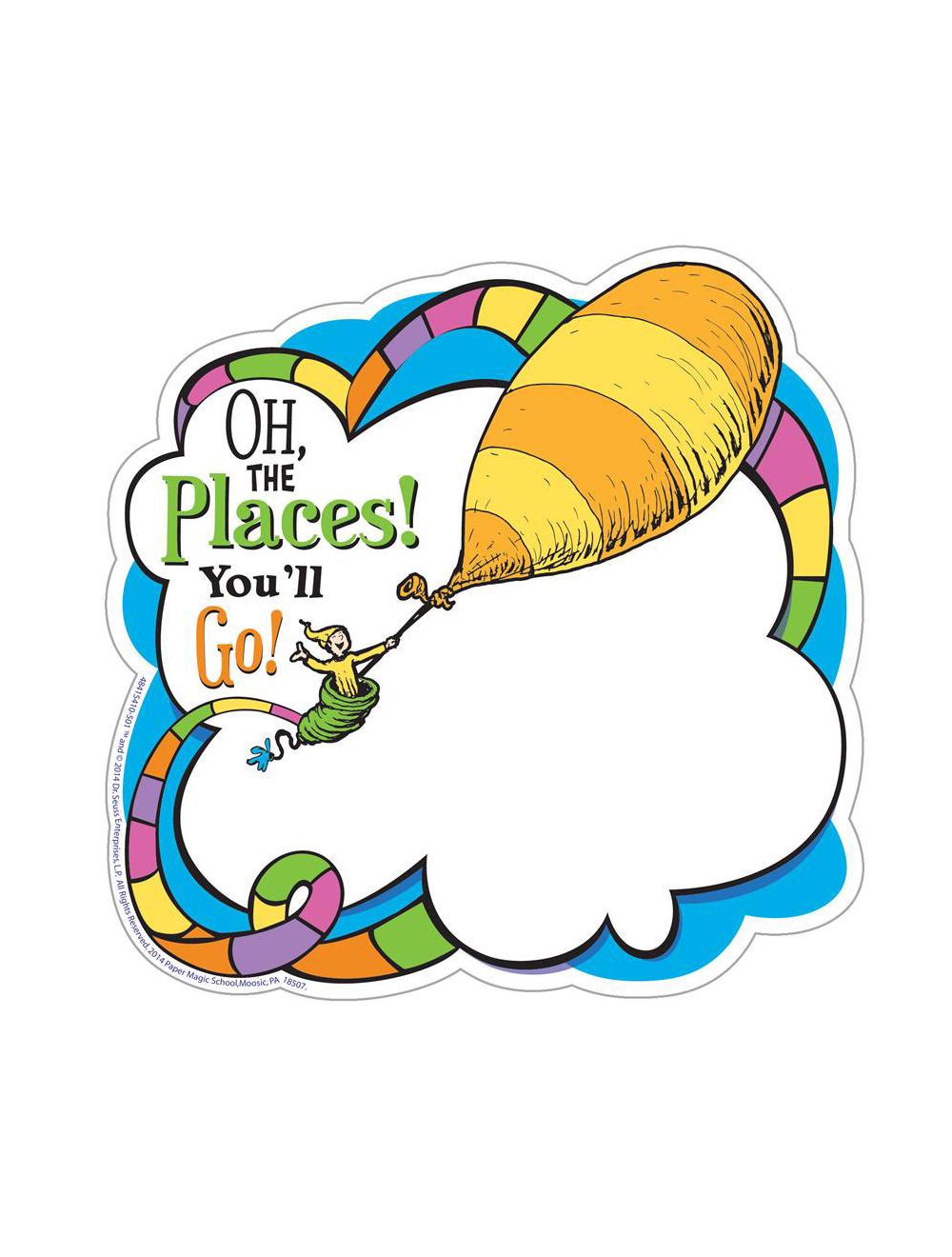 Dr Seuss Oh The Places You Ll Go Balloon Cut Outs