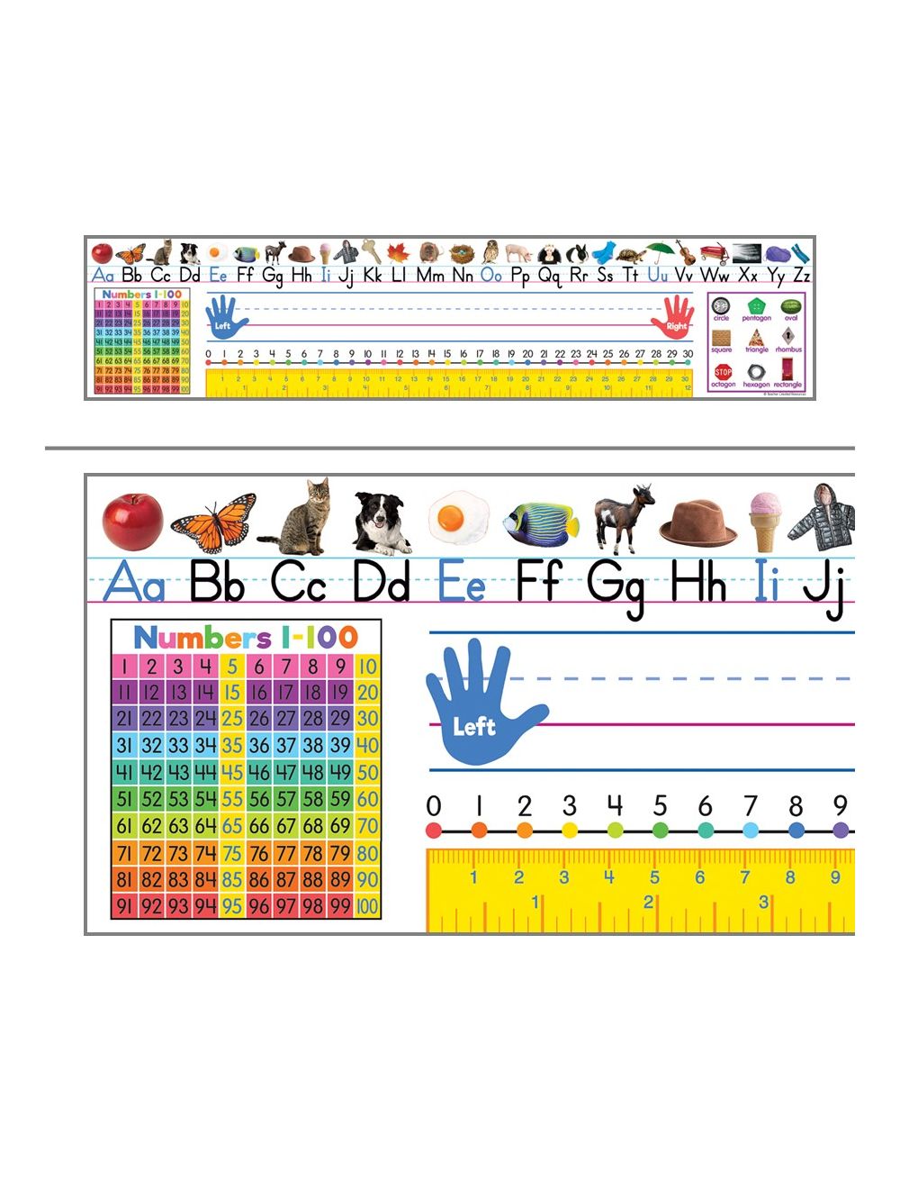 Colorful Traditional Print Jumbo Nameplates