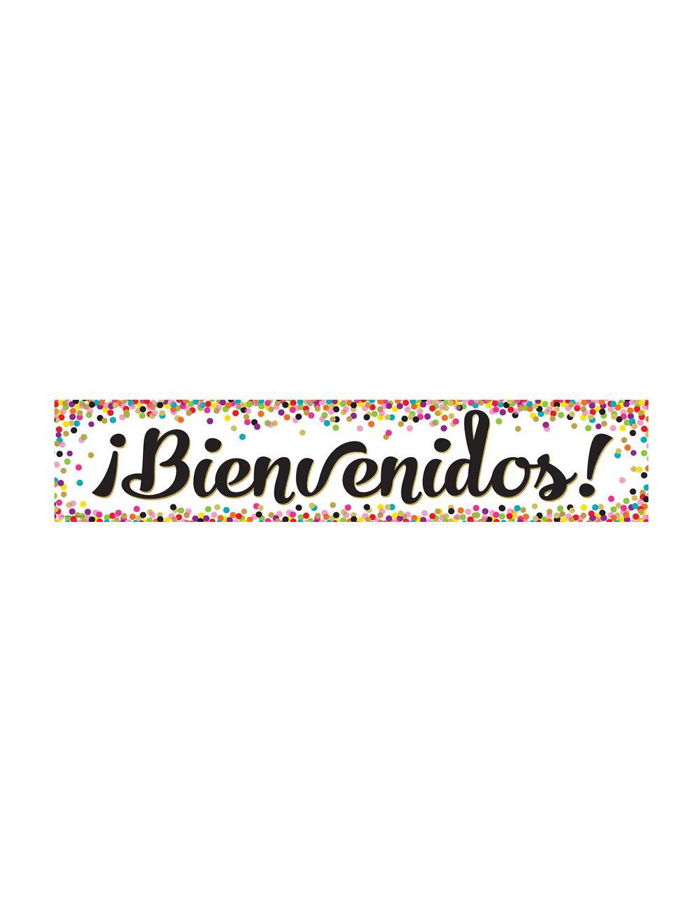 Confetti Bienvenidos (Spanish Welcome) Banner