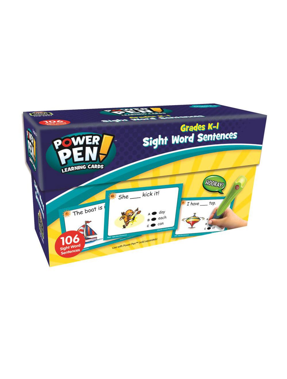 Sight Word Sentences Power Pen Cards-Grades K-1