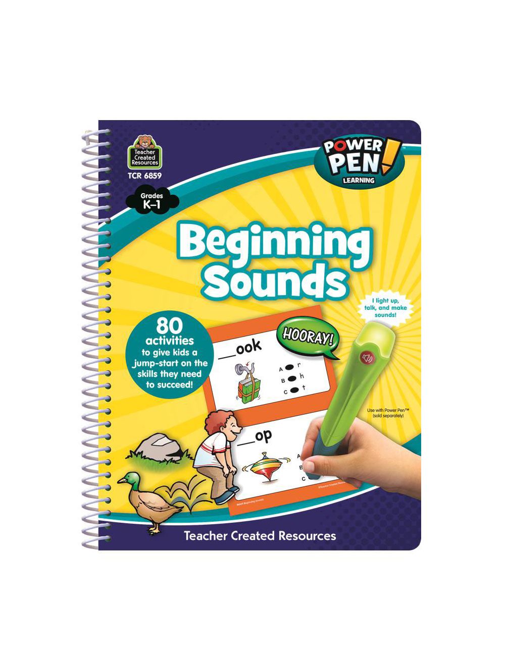 Beginning Sounds Power Pen Learning Book K-1