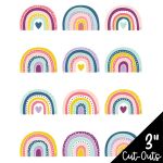 Colorful Paw Prints Mini Stickers - TCR4819