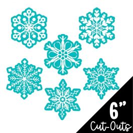 Snowflakes 6 Designer Cut-Outs – Creative Teaching Press
