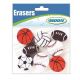 Sports Assorted Pencil Toppers-Bag of 8