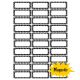 Black & White Dots Magnetic Labels set of 30