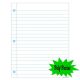 Notebook Paper Poly Poster