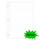 White Notebook Paper Smart Poly PosterMat