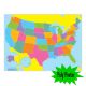 United States Map Smart Poly PosterMat