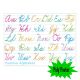 Cursive Alphabet Smart Poly PosterMat