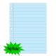 Blue Notebook Paper Smart Poly PosterMat