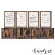 Schoolgirl Style Industrial Welcome Bulletin Board