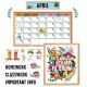 Grow Together Calendar Bulletin Board