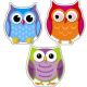 Colorful Owls Cut-Outs