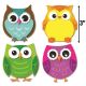Colorful Owls Mini Assorted Cut-Outs