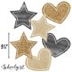Schoolgirl Style Stars & Hearts Assorted Cut-Outs