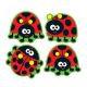 Ladybugs Shape Stickers