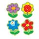 Flowers Shape Stickers