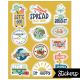 Let's Explore Think Positive Stickers