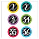 Bold & Bright Student Number Stickers
