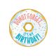 Mid-Century Mod Donut Birthday Badge