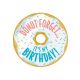 Mid-Century Mod Donut Birthday Badge