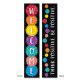 Pom Poms Welcome 2-Sided Banner
