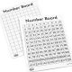 Write On/Wipe Off 120 Number Mats-Set of 10