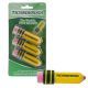 Ticonderoga Pencil-Shaped Eraser-3 Pk