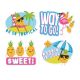 Pineapple Scented Jumbo Stickers