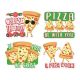 Pizza Scented Jumbo Stickers