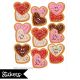 Valentine's Day Heart Cookies Giant Stickers