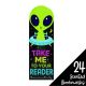 Alien Scented Bookmarks-Green Apple