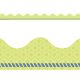 Blue Harmony Green with Navy Blue Rope Border