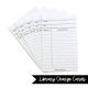 Library Charge Cards-50 White