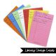 Library Charge Cards-50 Assorted Colors