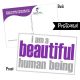 I Am a Beautiful Human Being Postcard