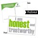 I Am Honest & Trustworthy Postcard