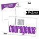 I Am Courageous Postcard